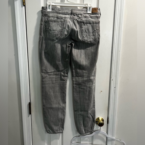 American Eagle Outfitters Jeggings Super Stretch Size 8 Gray Wash Color - Picture 5 of 6